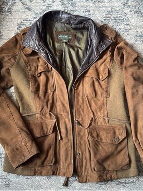 Eddie Bauer Brown Suede Jacket - XS
